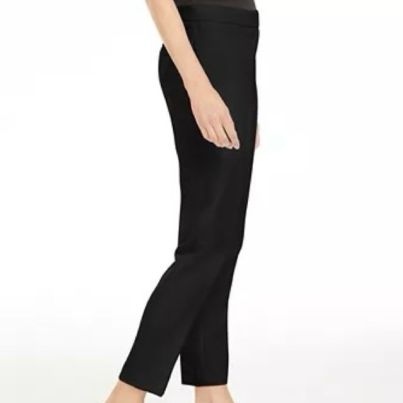 Anne Klein~Women’s Black Cropped Dress Pants~Size 14 Petite~Cotton/Spandex - Picture 1 of 8